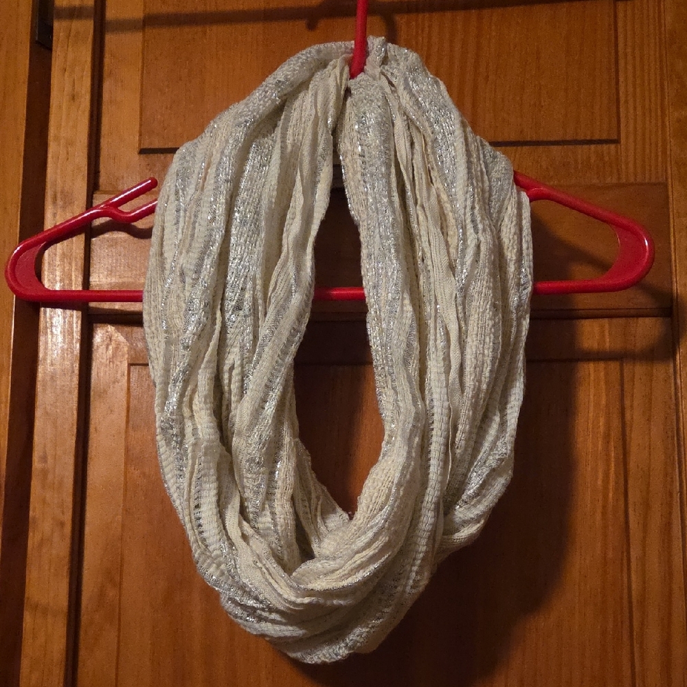 Chic White Infinity Scarf